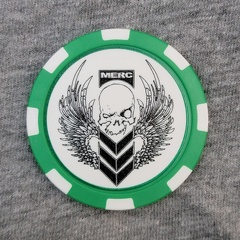 Merc Publishing Poker Chip - Green/White