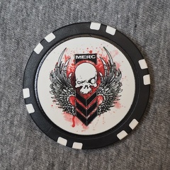 Merc Publishing Poker Chip - Black/White