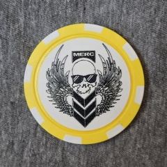 Merc Publishing Poker Chip - Yellow/White
