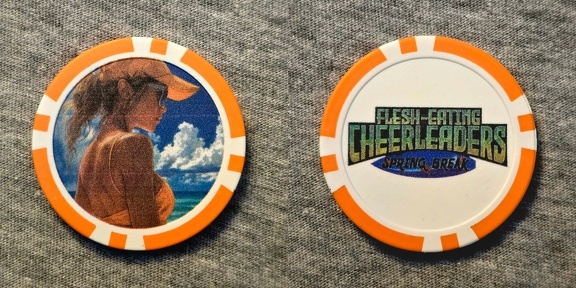 Flesh-Eating Cheerleaders: Spring Break Poker Chip