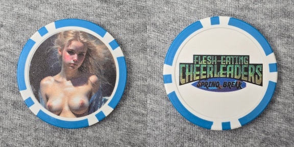 Flesh-Eating Cheerleaders: Spring Break Naughty Poker Chip