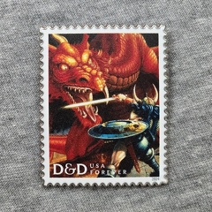 U.S. Postal Service - Dungeons & Dragons Red Dragon Stamp Pin